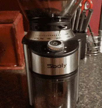 sboly automatic conical burr coffee grinder